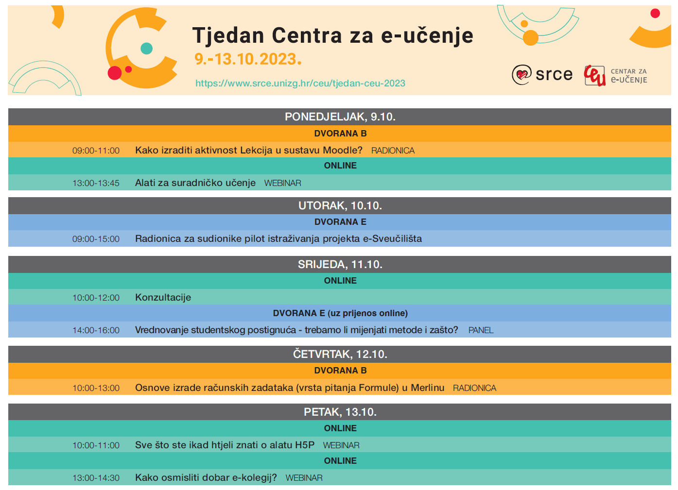 Program Tjedna Centra za e-učenje