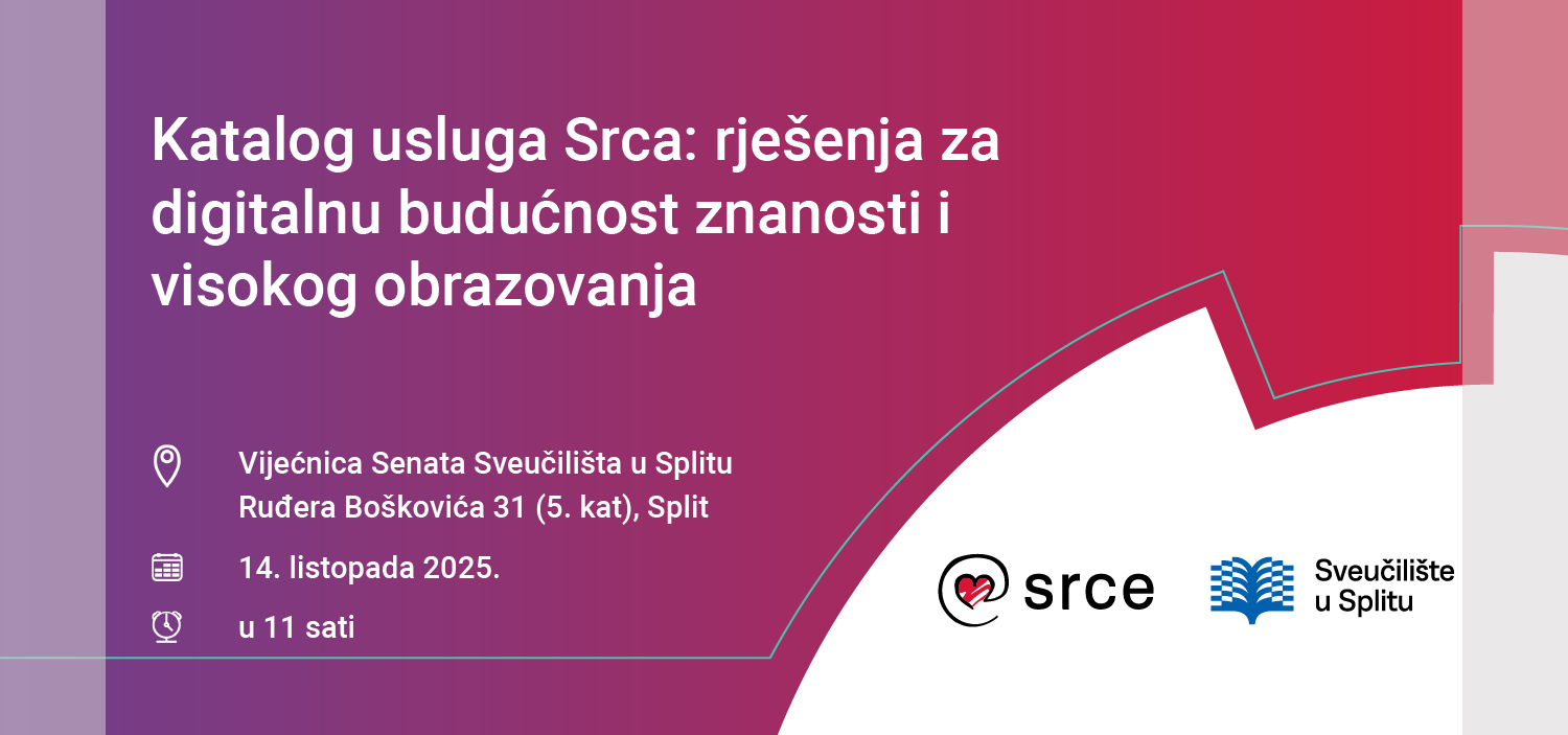 Predstavljanje kataloga usluga Srca na Sveučilištu u Splitu