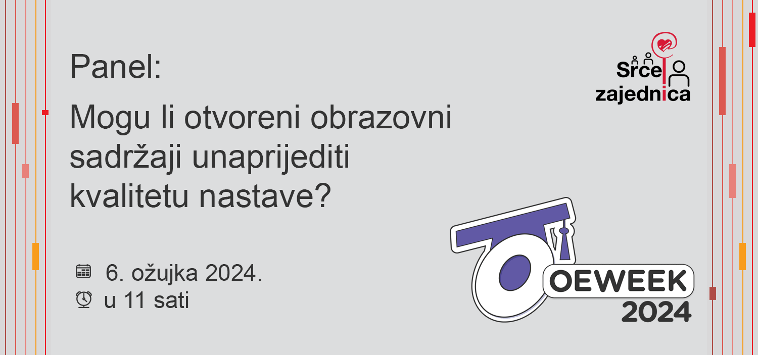 Panel: Mogu li otvoreni obrazovni sadržaji unaprijediti kvalitetu nastave?