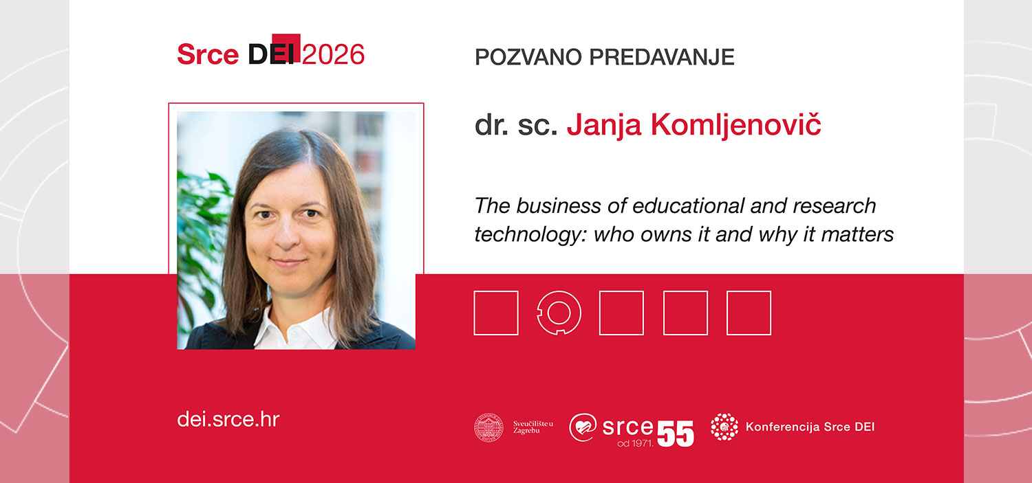 Srce DEI 2026 - pozvano predavanje: "The business of educational and research technology: who owns it and why it matters"
