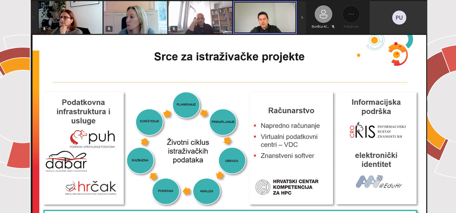 Srce sudjelovalo u provedbenim radionicama Hrvatske zaklade za znanost