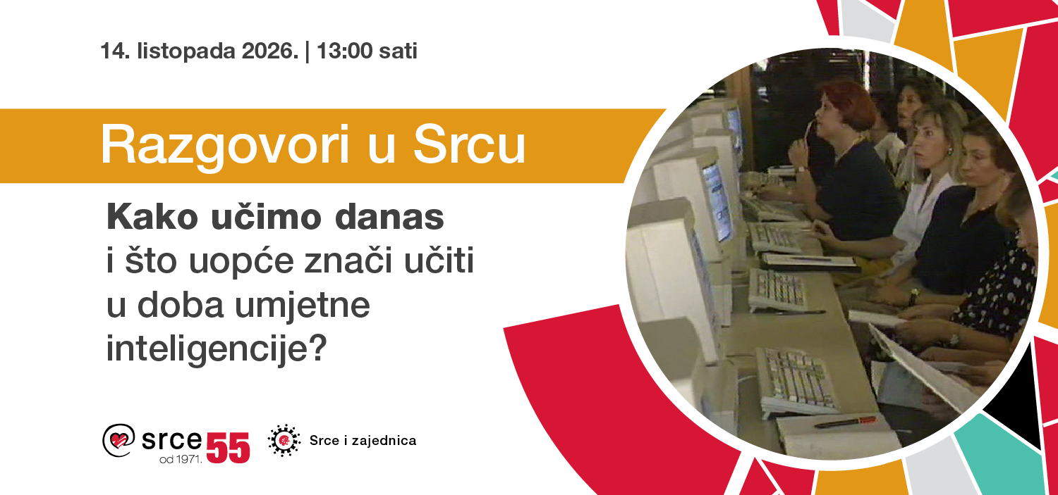 Razgovori u Srcu: Kako učimo danas – i što uopće znači učiti u doba umjetne inteligencije?, 14. 10. 2026.