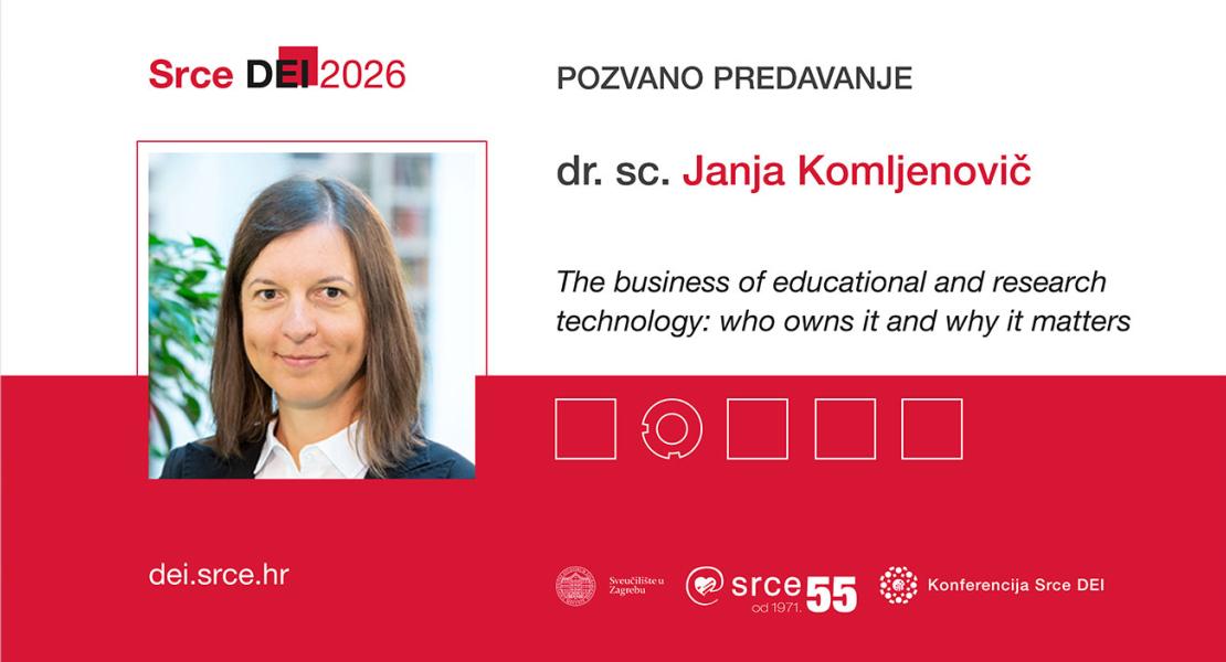 Srce DEI 2026 - pozvano predavanje: "The business of educational and research technology: who owns it and why it matters"