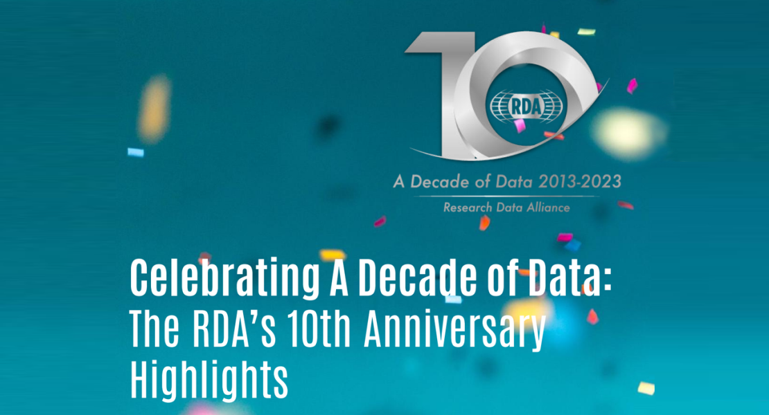 10th anniversary of Research Data Alliance