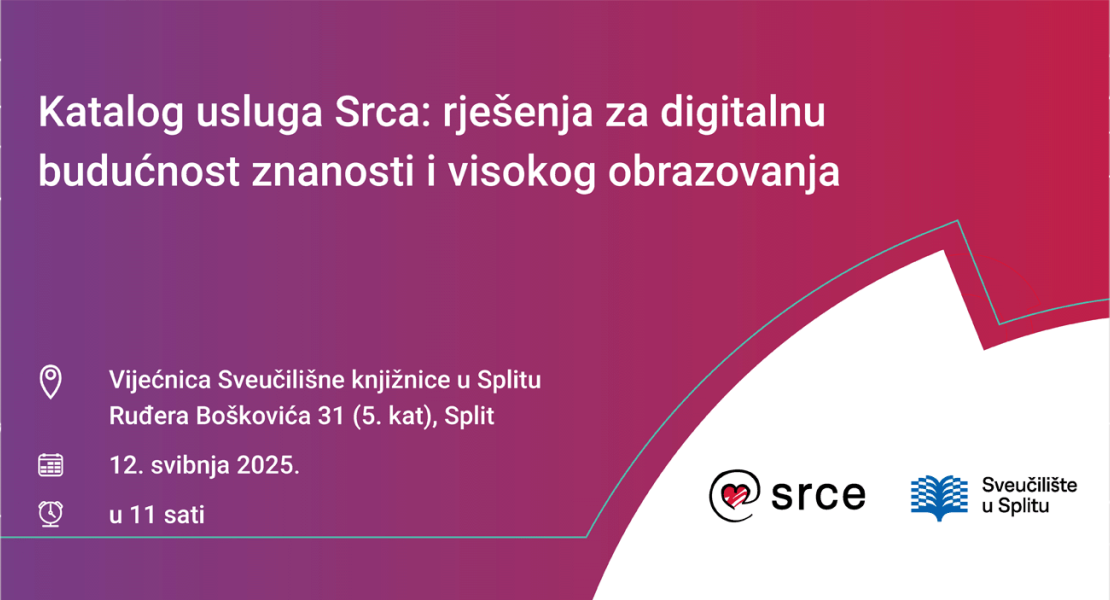 Katalog usluga Srca: rješenja za digitalnu budućnost znanosti i visokog obrazovanja