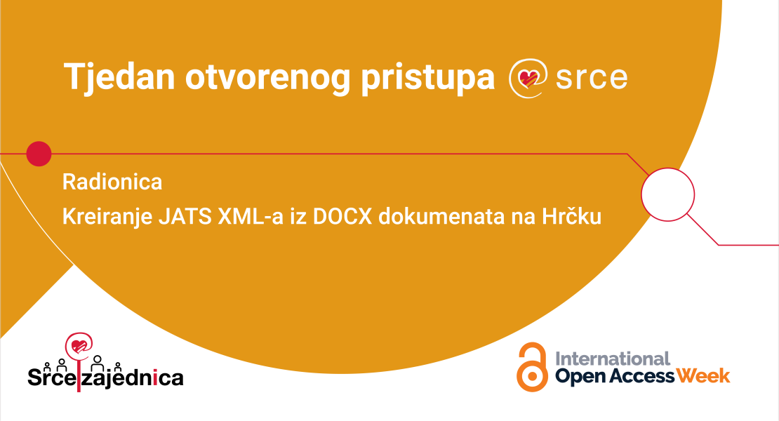 OAW 2024: Radionica Kreiranje JATS XML-a iz DOCX dokumenata na Hrčku