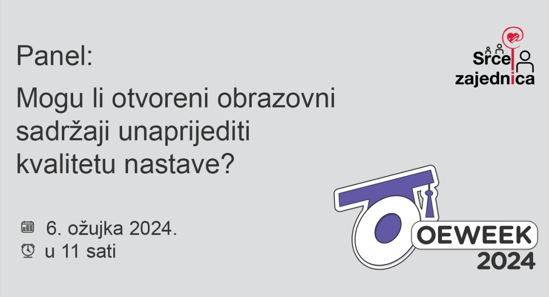 Panel: Mogu li otvoreni obrazovni sadržaji unaprijediti kvalitetu nastave?